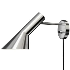 Louis Poulsen AJ wall lamp, polished stainless steel