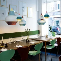 Louis Poulsen Cirque pendant, 15 cm, red top