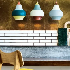 Louis Poulsen Cirque pendant, 22 cm, yellow top