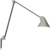 Louis Poulsen NJP wall lamp, long arm, light grey