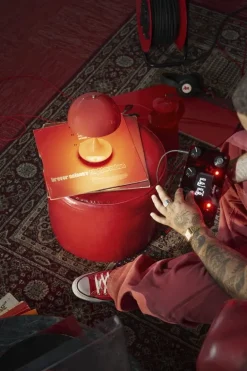 Louis Poulsen Panthella 160 Portable V3 table lamp, coral