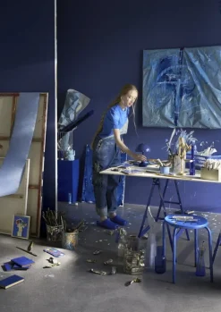 Louis Poulsen Panthella 160 Portable V3 table lamp, indigo blue