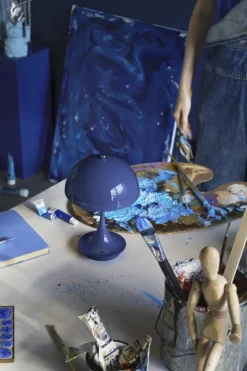 Louis Poulsen Panthella 160 Portable V3 table lamp, indigo blue