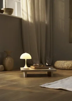 Louis Poulsen Panthella 160 Portable V3 table lamp, opal beige