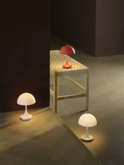 Louis Poulsen Panthella 160 Portable V3 table lamp, opal pale rose