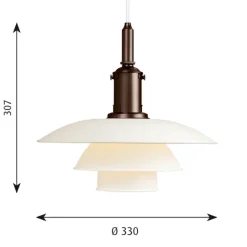 Louis Poulsen PH 3 1/2-3 pendant, yellow