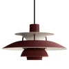 Louis Poulsen PH 5 Mini Monochrome pendant, burgundy