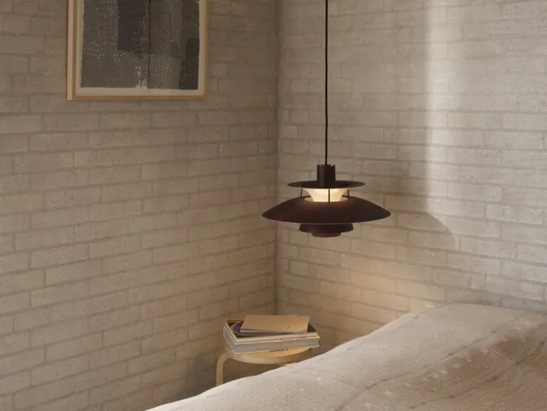 Louis Poulsen PH 5 Mini Monochrome pendant, burgundy