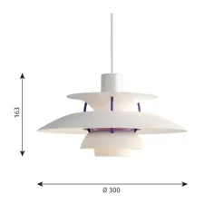 Louis Poulsen PH 5 Mini pendant, white classic