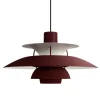 Louis Poulsen PH 5 Monochrome pendant, burgundy