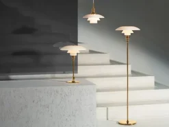 Louis Poulsen PH 3/2 table lamp, metallised brass