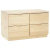 Lundia Classic drawer, 4 drawers, clear lacquered pine
