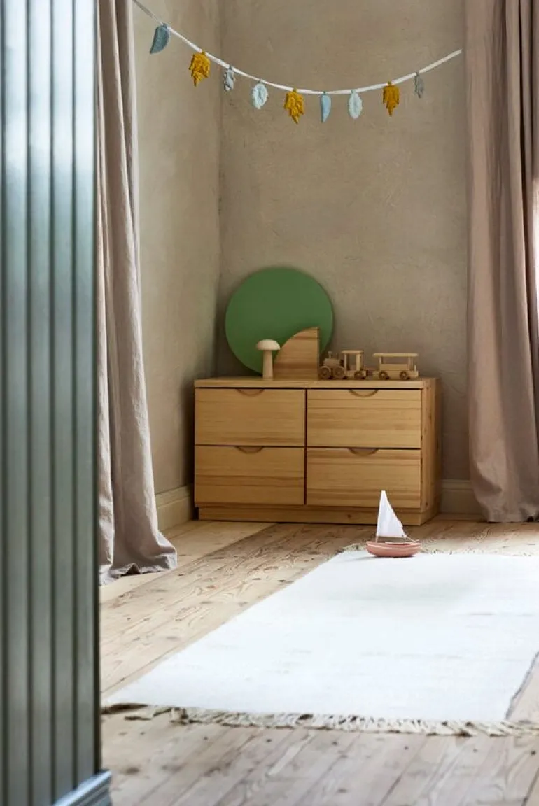 Lundia Classic drawer, 4 drawers, clear lacquered pine