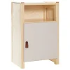Lundia Classic nightstand with door, pine - cashmere