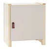 Lundia Classic nightstand with door, low, pine - cashmere