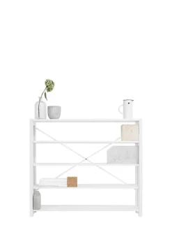 Lundia Classic open shelf, low, wide, white
