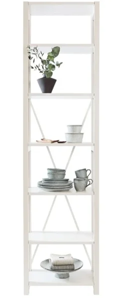 Lundia Classic open shelf, narrow, white