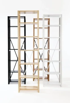 Lundia Classic open shelf, narrow, white