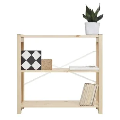 Lundia Classic open shelf, low, natural