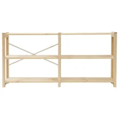 Lundia Classic open shelf, low, wide, untreated