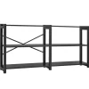 Lundia Classic open shelf, wide, black