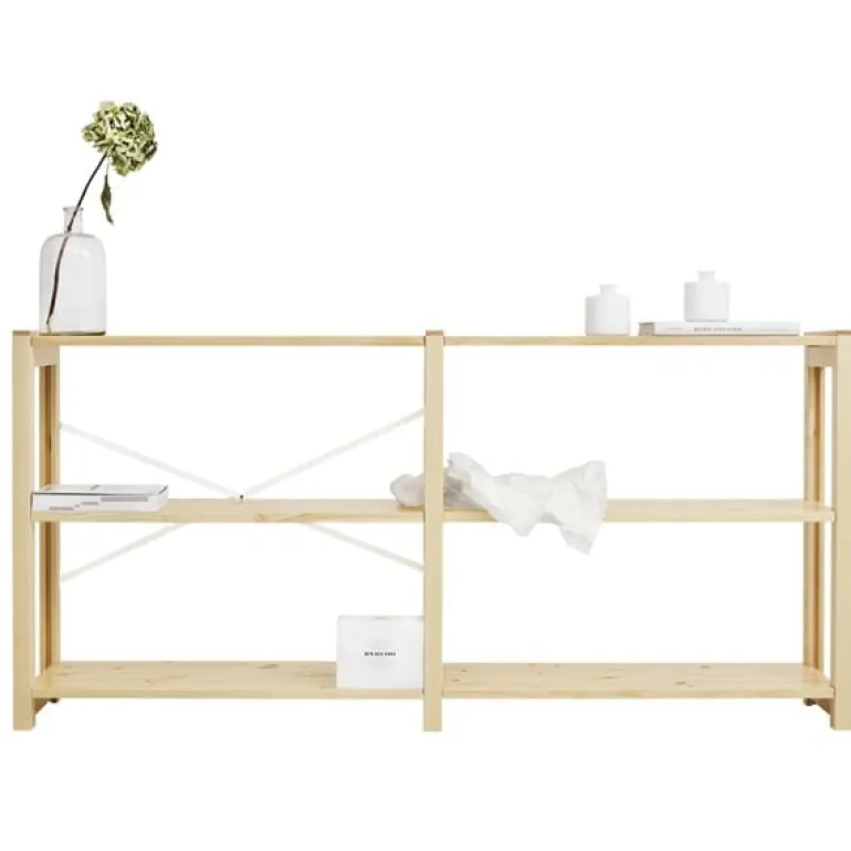 Lundia Classic open shelf, wide, natural