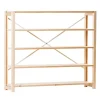 Lundia Classic open shelf, low, wide, natural