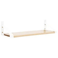 Lundia Classic wall shelf, 80 x 30 cm, white - natural