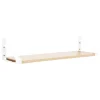 Lundia Classic wall shelf, 100 x 30 cm, white - natural