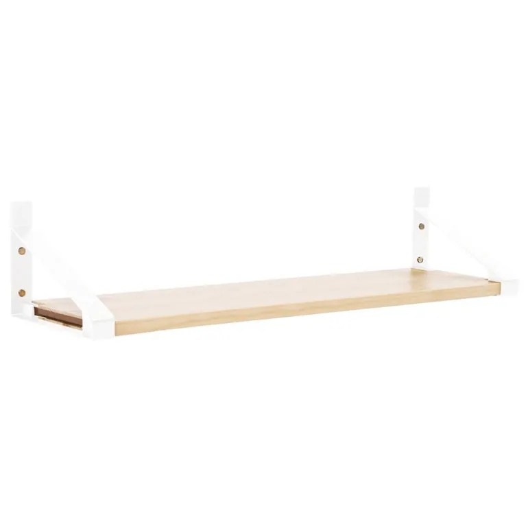 Lundia Classic wall shelf, 100 x 30 cm, white - natural