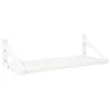 Lundia Classic wall shelf, 50 x 30 cm, white - white lacquered pine