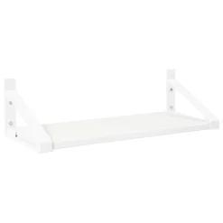 Lundia Classic wall shelf, 50 x 30 cm, white - white lacquered pine