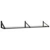 Lundia Classic wall shelf, 2 pcs, black