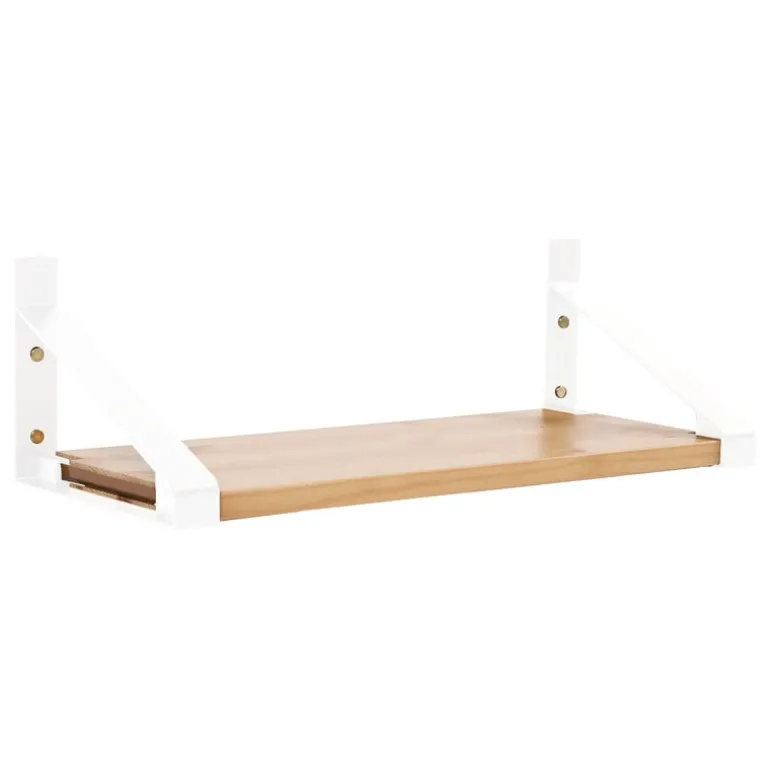 Lundia Classic wall shelf, 40 x 30 cm, white - brown