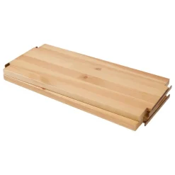 Lundia Classic wall shelf, 2 pcs, black - brown