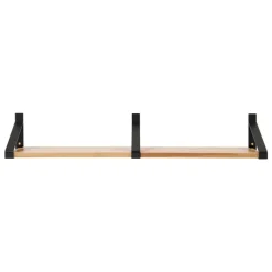 Lundia Classic wall shelf, 2 pcs, black - brown