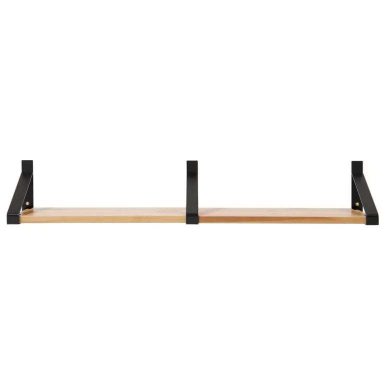 Lundia Classic wall shelf, 2 pcs, black - brown