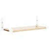 Lundia Classic wall shelf, 50 x 30 cm, white - natural