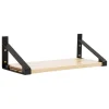 Lundia Classic wall shelf, 40 x 30 cm, black - natural