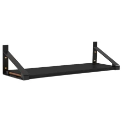 Lundia Classic wall shelf, 80 x 30 cm, black