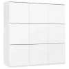 Lundia Fuuga cabinet, 96 cm, 9 doors, white