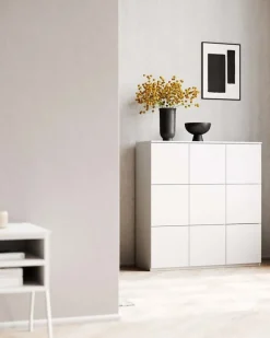 Lundia Fuuga cabinet, 96 cm, 9 doors, white