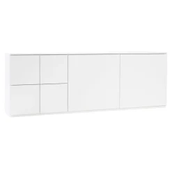 Lundia Fuuga sideboard, 192 cm, with plinth, white