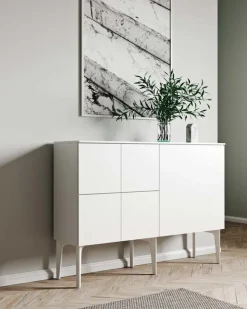 Lundia Fuuga sideboard, 128 cm, white - white