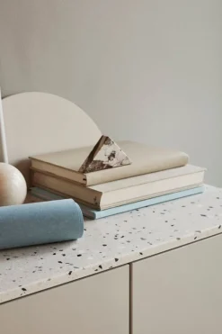 Lundia Fuuga sideboard, 128 cm, wall mounting, cashmere - Terrazzo