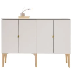 Lundia Fuuga sideboard, 128 cm, cashmere - oak - brass
