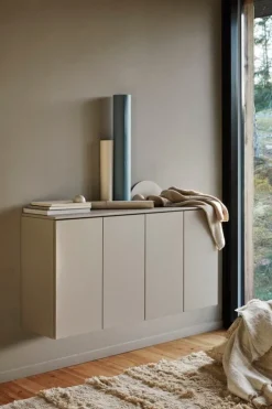 Lundia Fuuga sideboard, 128 cm, wall mounting, cashmere