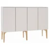 Lundia Fuuga sideboard, 128 cm, cashmere - Terrazzo - oak