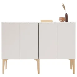 Lundia Fuuga sideboard, 128 cm, cashmere - Terrazzo - oak