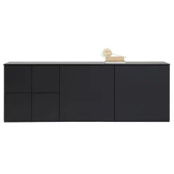 Lundia Fuuga sideboard, 192 cm, with plinth, black